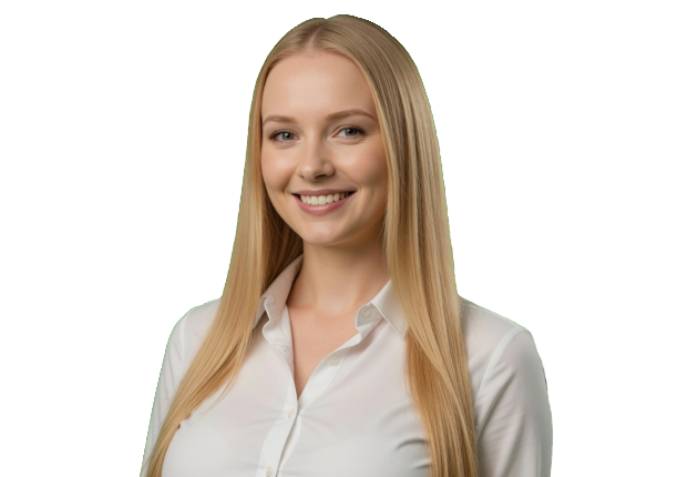 Happy student learning German online with German Study Path